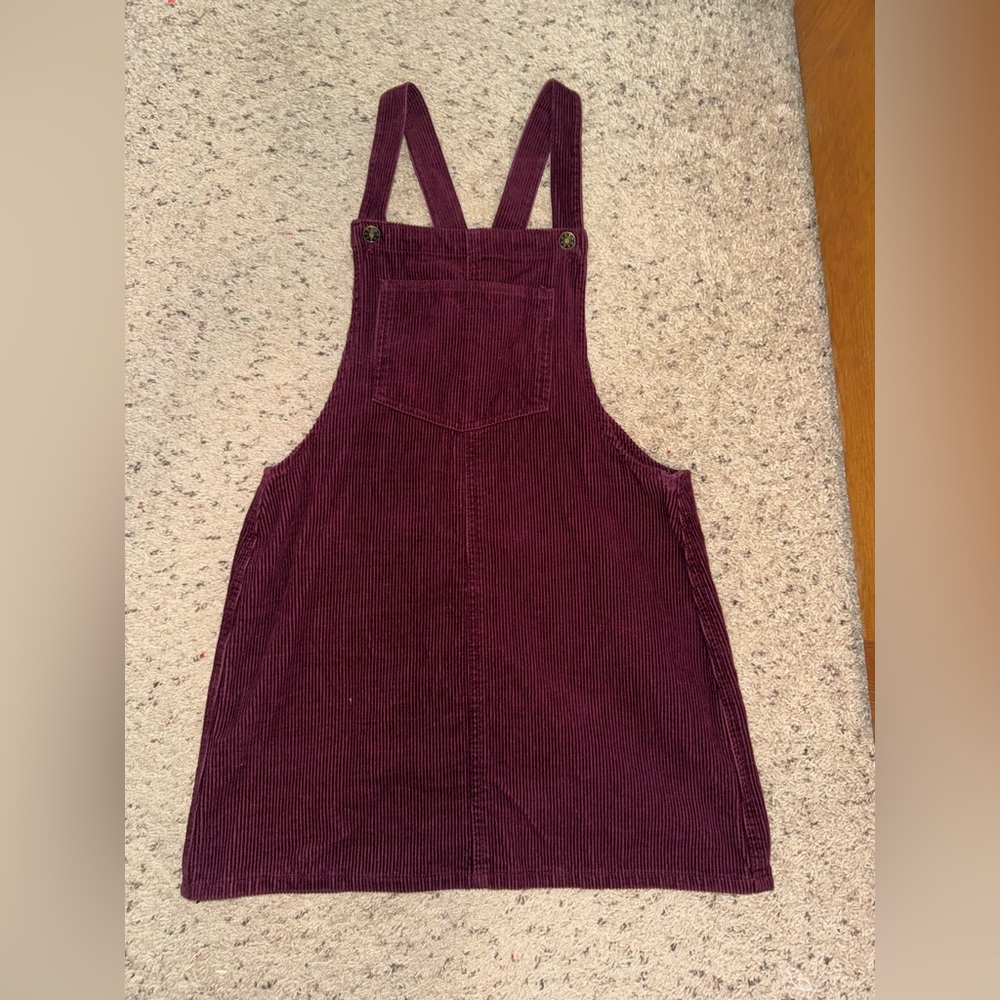 Blue Spice Maroon Corduroy Dress